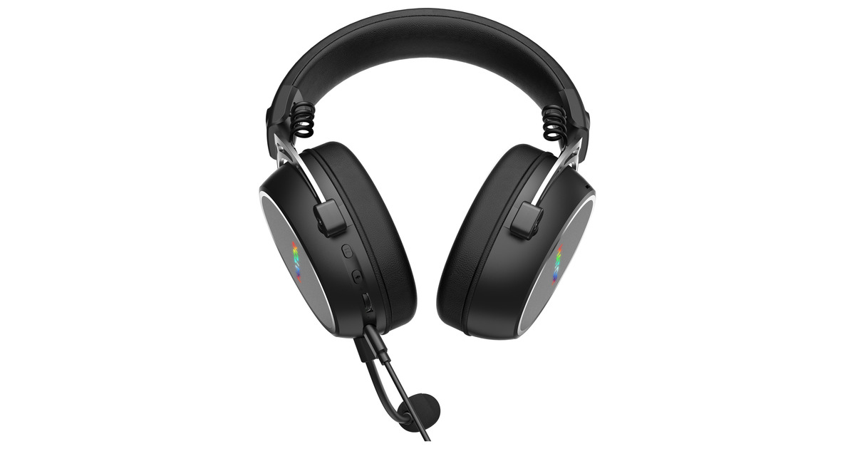 HatorHypergang 3 USB over-ear gaming headset  (Zwart, RGB, 7.1 Virtual Surround, USB / Bluetooth)