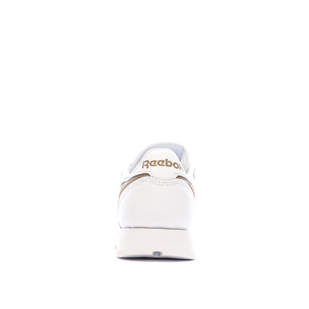 Reebok Baskets Blanc/Marron Femme Reebok Classic Leather