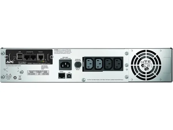 APC Smart-UPS 1500VA LCD RM - UPS (rackversion) - AC 230 V - 1000 Watt - 1500 VA - Ethernet, RS-232, USB - output-stikforbindelser: 4 - 2U - sort - med APC UPS Network Management Card - for P/N: AR4018SPX432, AR4024SP, AR4024SPX429, AR4024SPX431, AR4