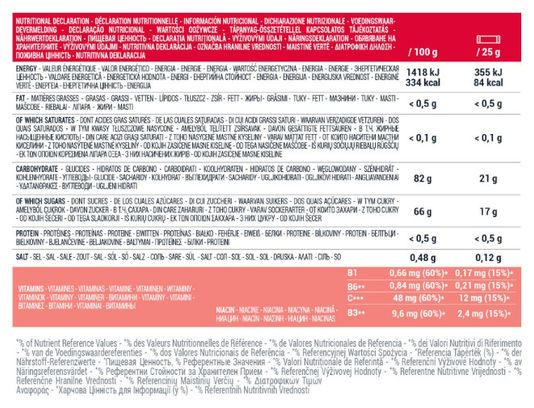 Pâtes de fruits énergétiques Decathlon Nutrition Fraise/Cranberries - 12x25g