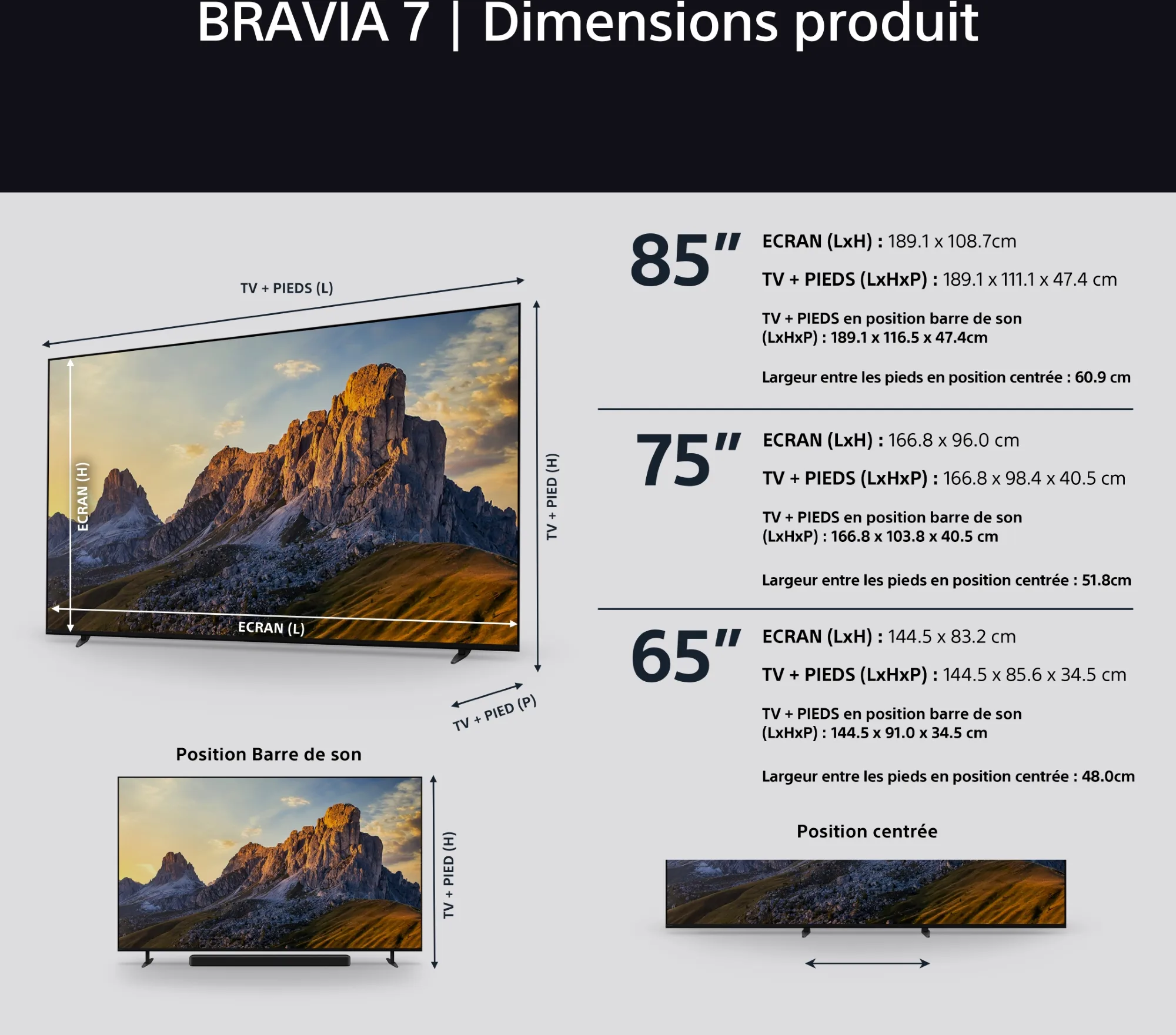 Sony 75 BRAVIA 7 (75XR70)   BRAVIA Theatre Bar 9   SA-SW5 TV UHD 4K