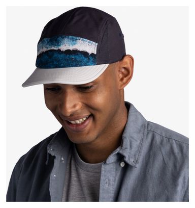 Casquette Unisexe Buff 5 Panel Go Surfrider Bleu/Noir