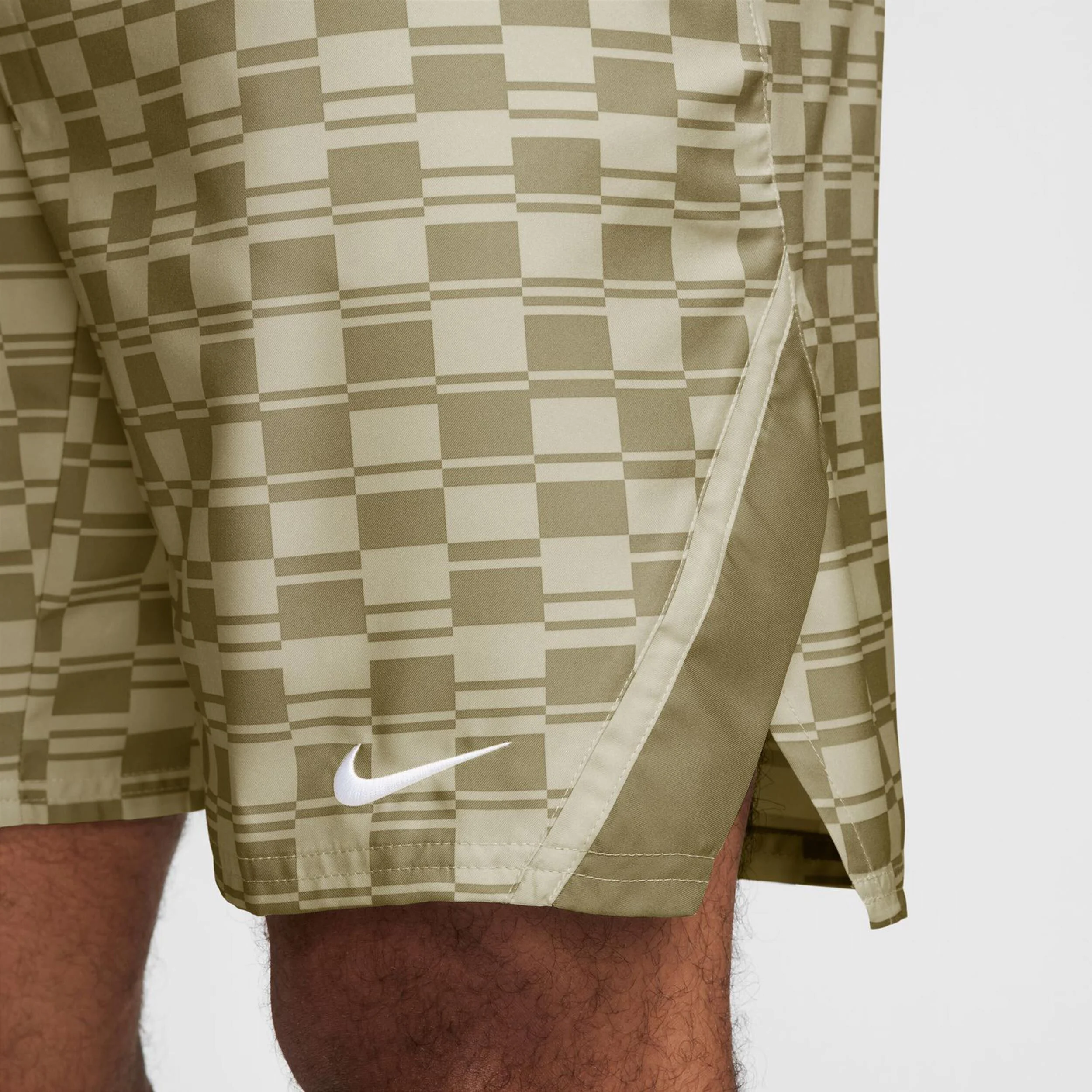 Nike Court Dri-FIT Victory High Rise 9in All Over Print Shorts Hommes - Kaki