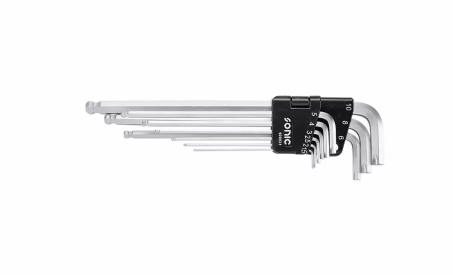 Sonic 600931 Stiftsleutelset binnenzeskant - magneet - 9 delig