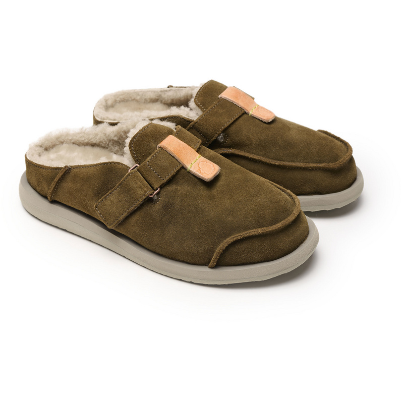 Satorisan Uwabaki Clog Strap Suede Schuhe