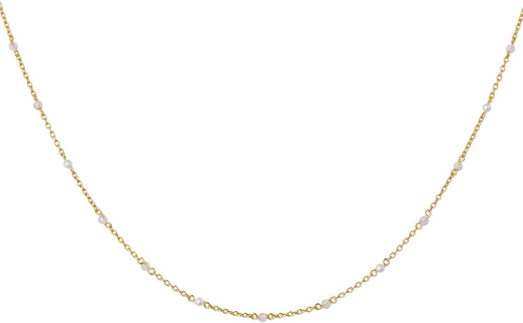 ByBiehl Scarlett necklace pastels - GP Guld