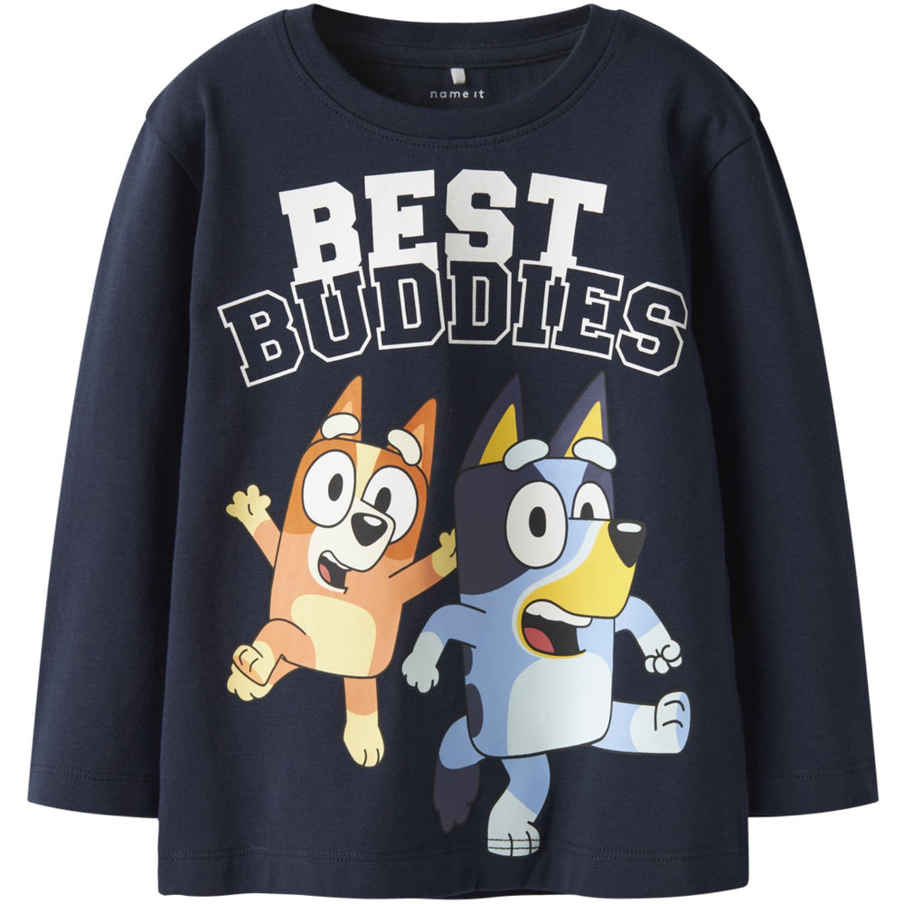 Køb Name It Navy Blazer Nmmodin Bluey Ls Nreg Top Box Sky