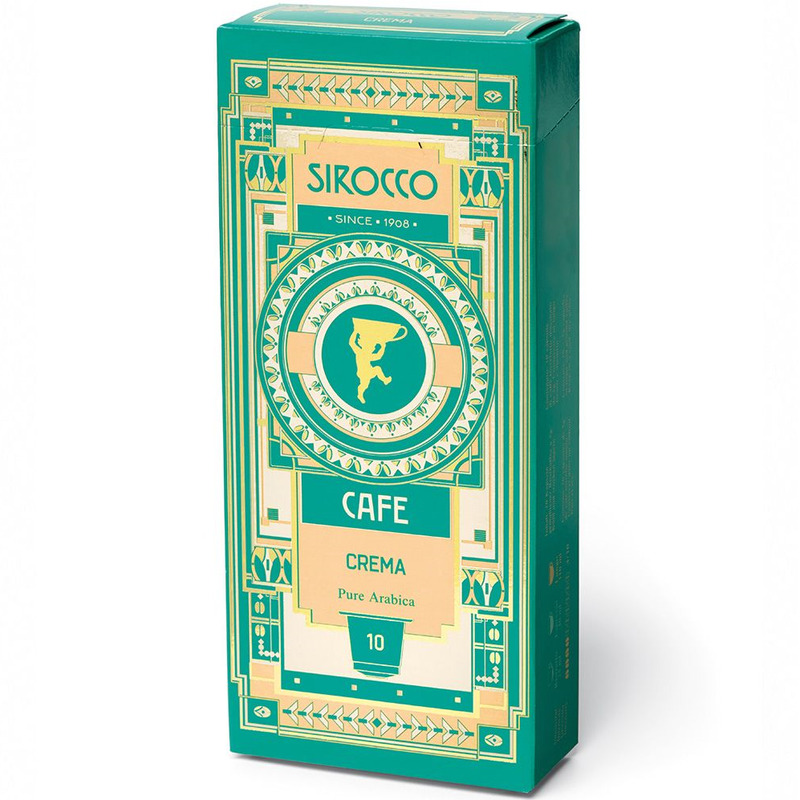 Sirocco Kaffeekapseln Crema, 10 Stück