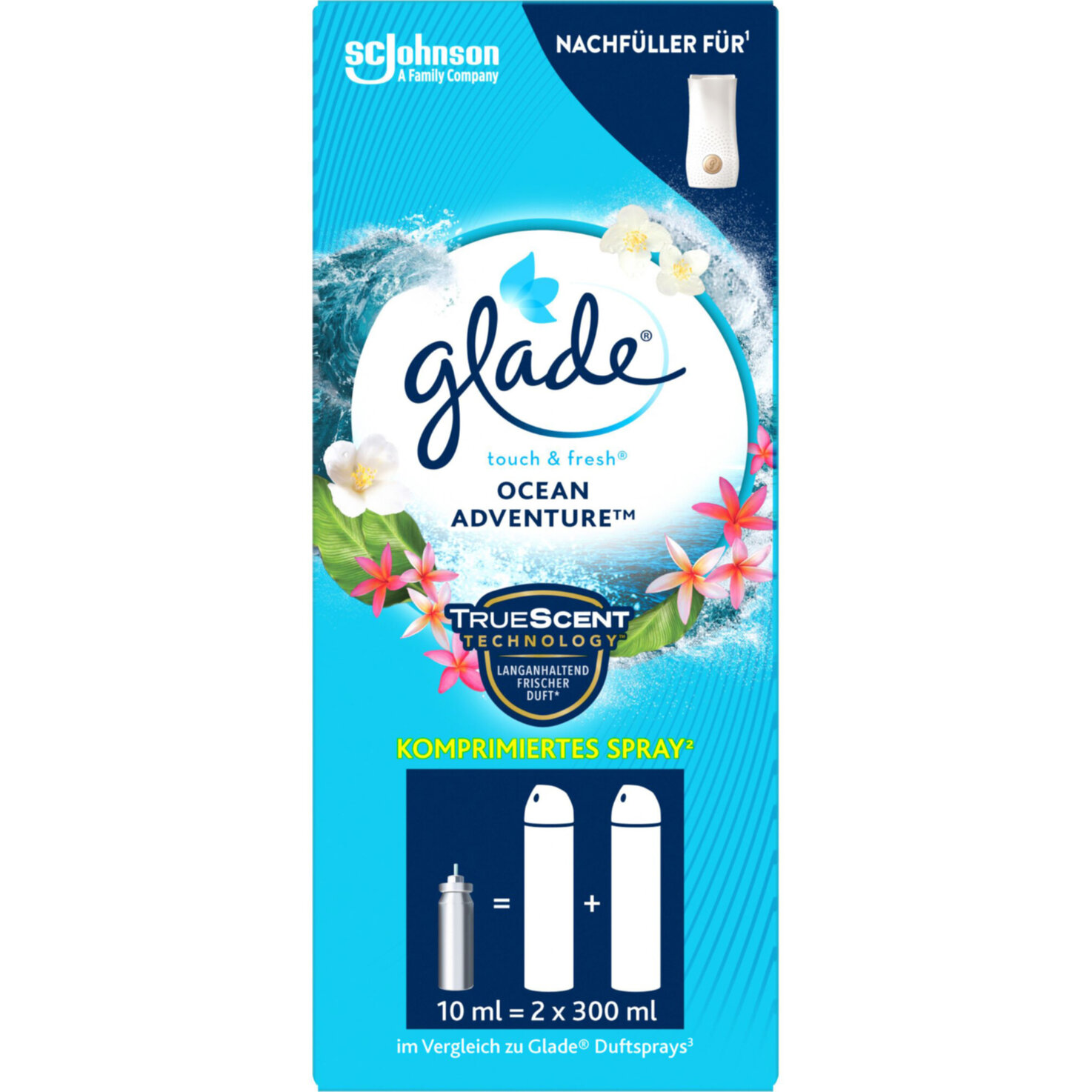 Glade Touch & Fresh Minispray Nachfüller Ocean Adventure