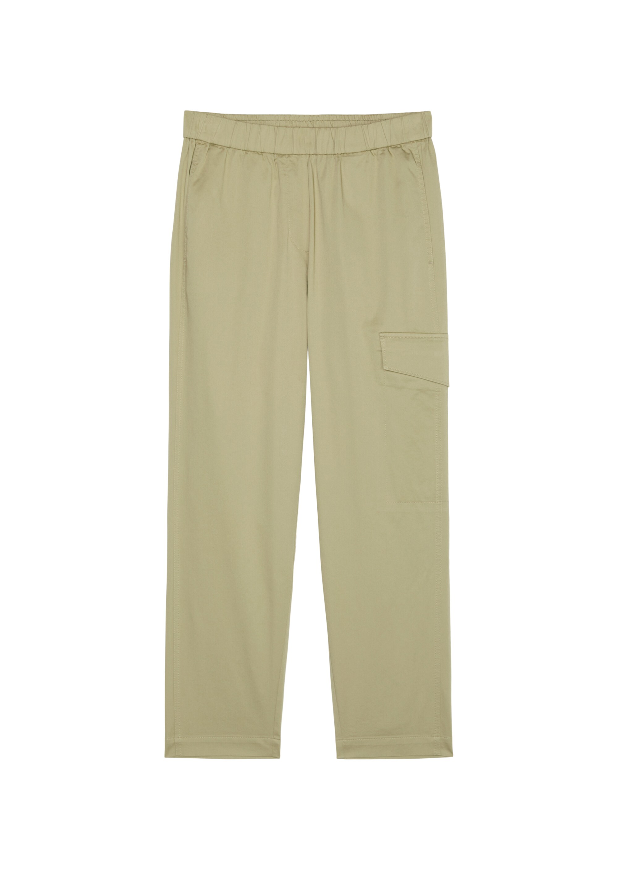 Cargo-Schlupfhose taperedaus Baumwoll-Satin-Stretch
