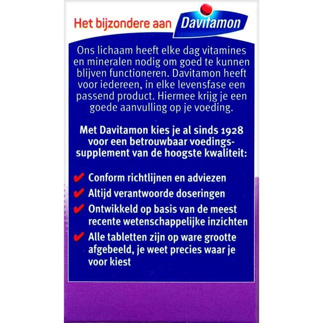 Davitamon Vitamine D 50+ Tabletjes Citroensmaak