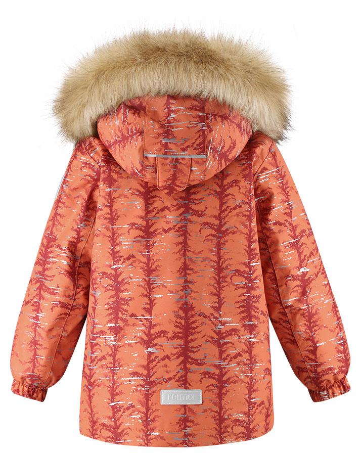 Winterjacke SPRIG mit Kunstfellbesatz in orange