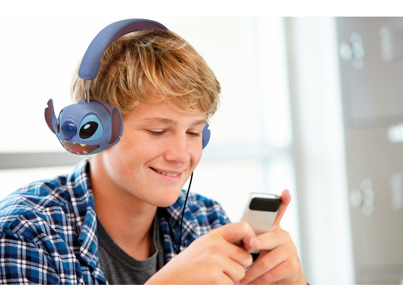 Lexibook Kinderkopfhörer Stereo Stitch Zusammenklappbare, kabelgebundene Stereokopfhörer