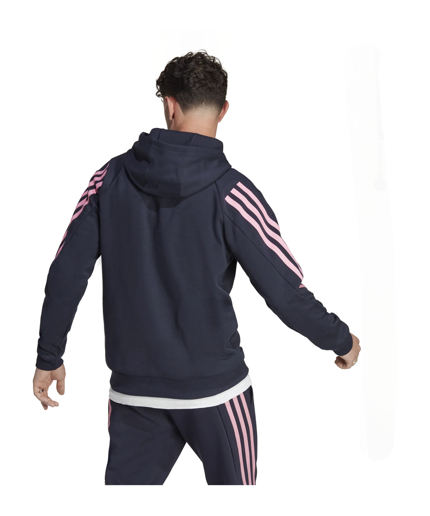 adidas Fleece Hoody Blau Rosa