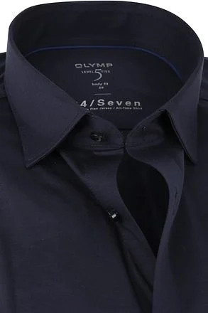 OLYMP Lvl 5 Overhemd 24/Seven Marine Blauw 200864-18 kopen