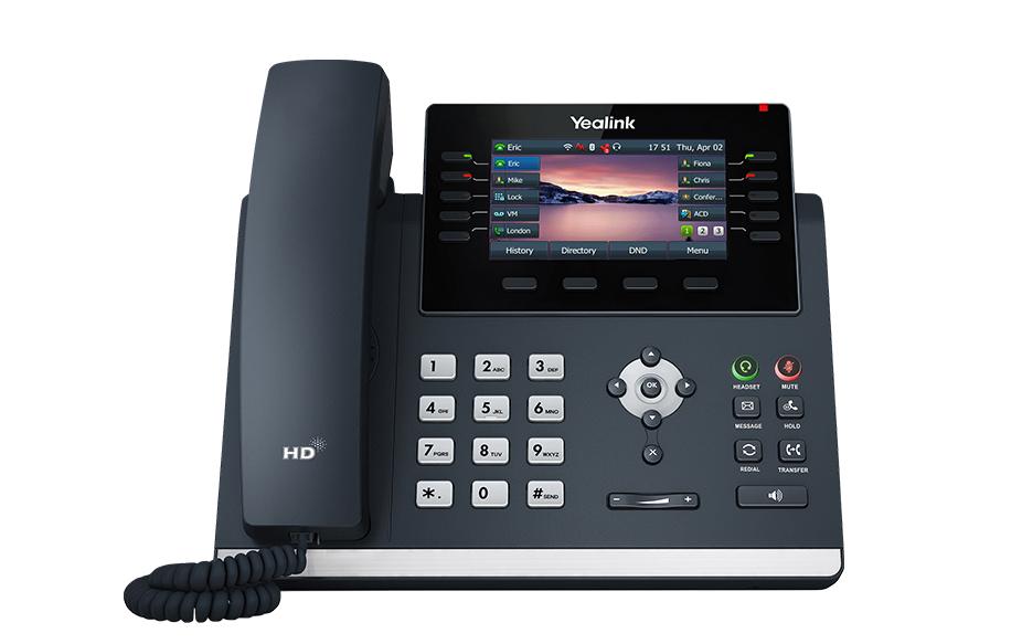 Tischtelefon SIP-T46U Grau<br>Produktivitätssteigerndes SIP-Telefon für Büroangestellte und Berufstätige