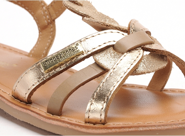 Les tropeziennes nu pieds enfant badami beige