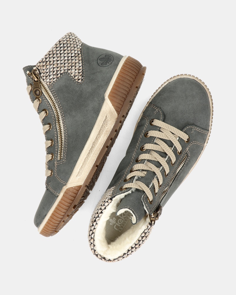 Rieker Veterboots  - blauw