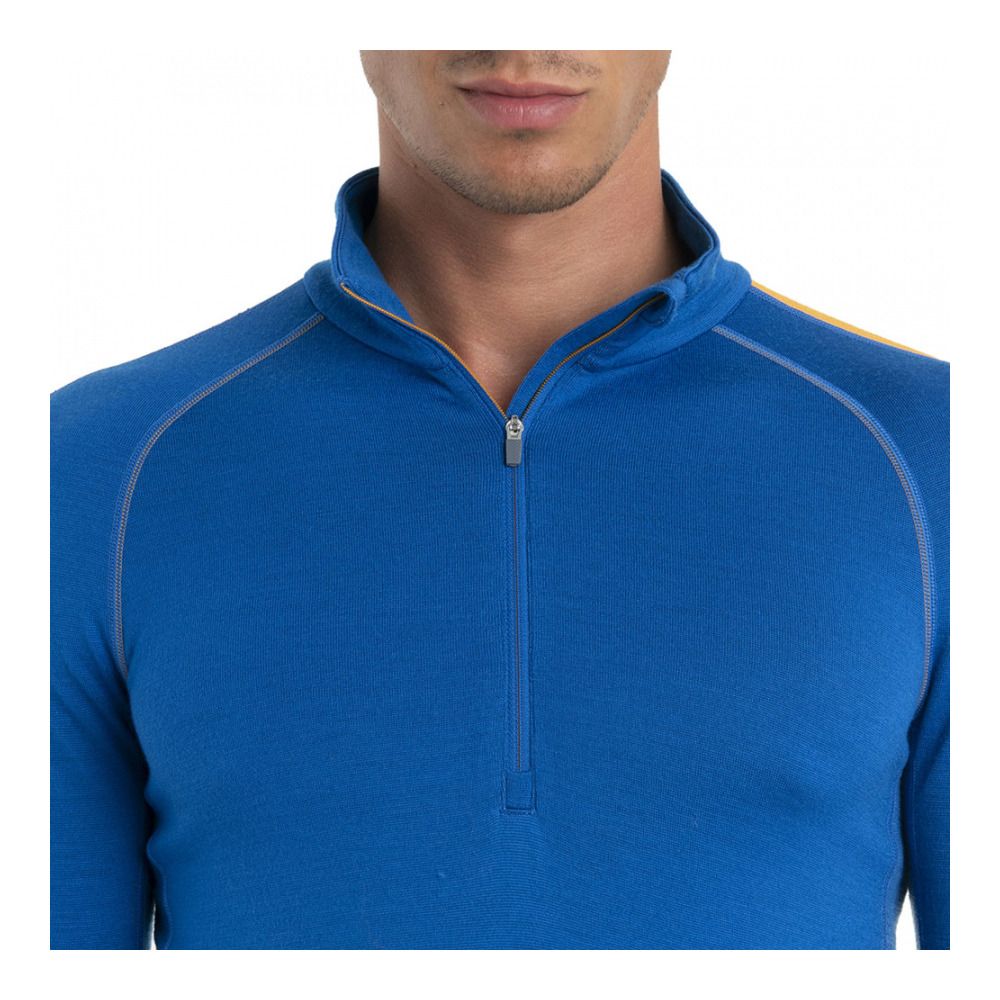Icebreaker ZONEKNIT 260 - Sous-couche Homme lazurite/solar/cb