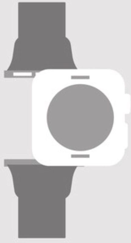 Just In Case - ActiveFlex - Smartwatchband - Zwart - Compatibel met Garmin Forerunner 55/165