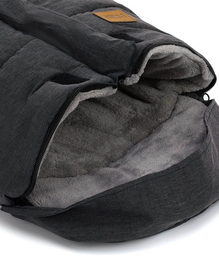 Fußsack EIGER SOFT in schwarz melange