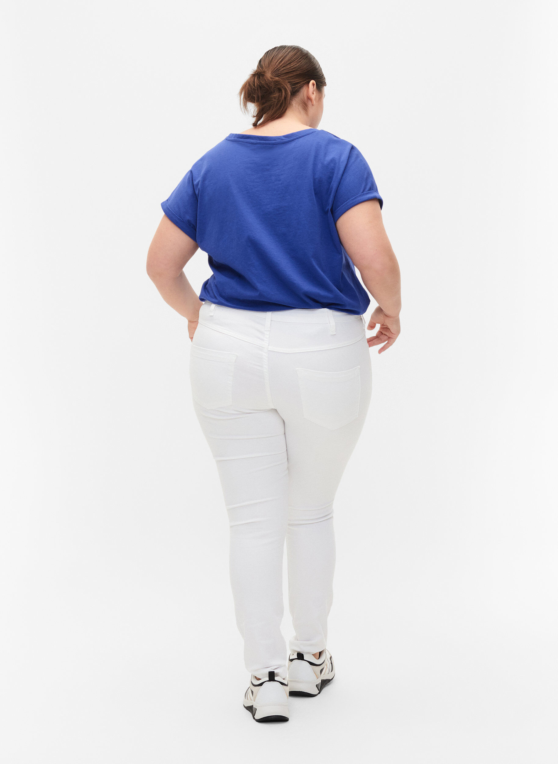 Højtaljede super slim Amy jeans