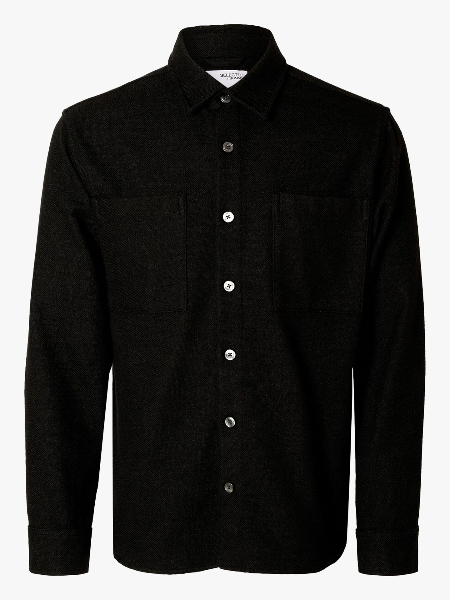 Boucle Check Overshirt Long Sleeve