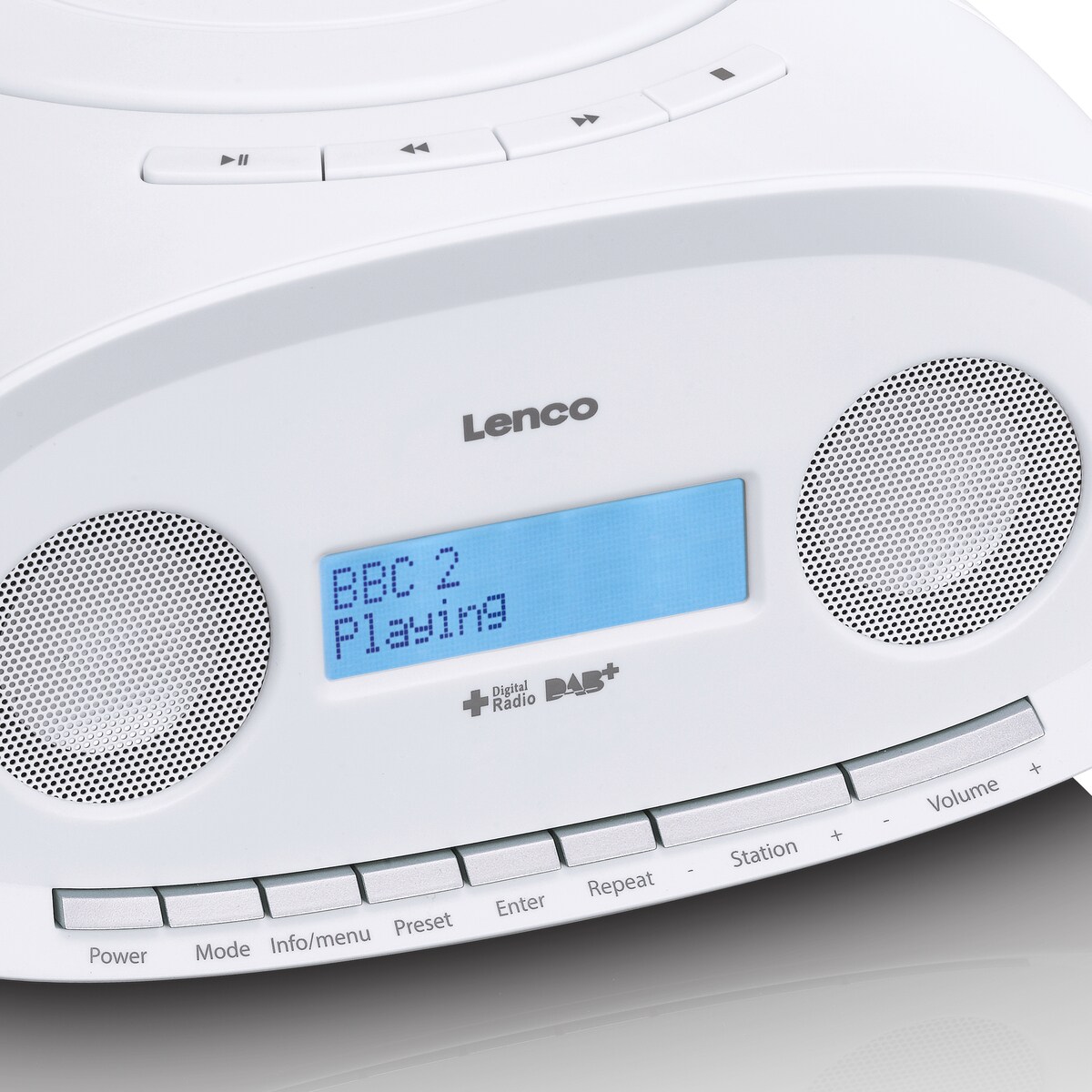 LENCO SCD-69WH DAB Radio Boombox CD Player, weiß
