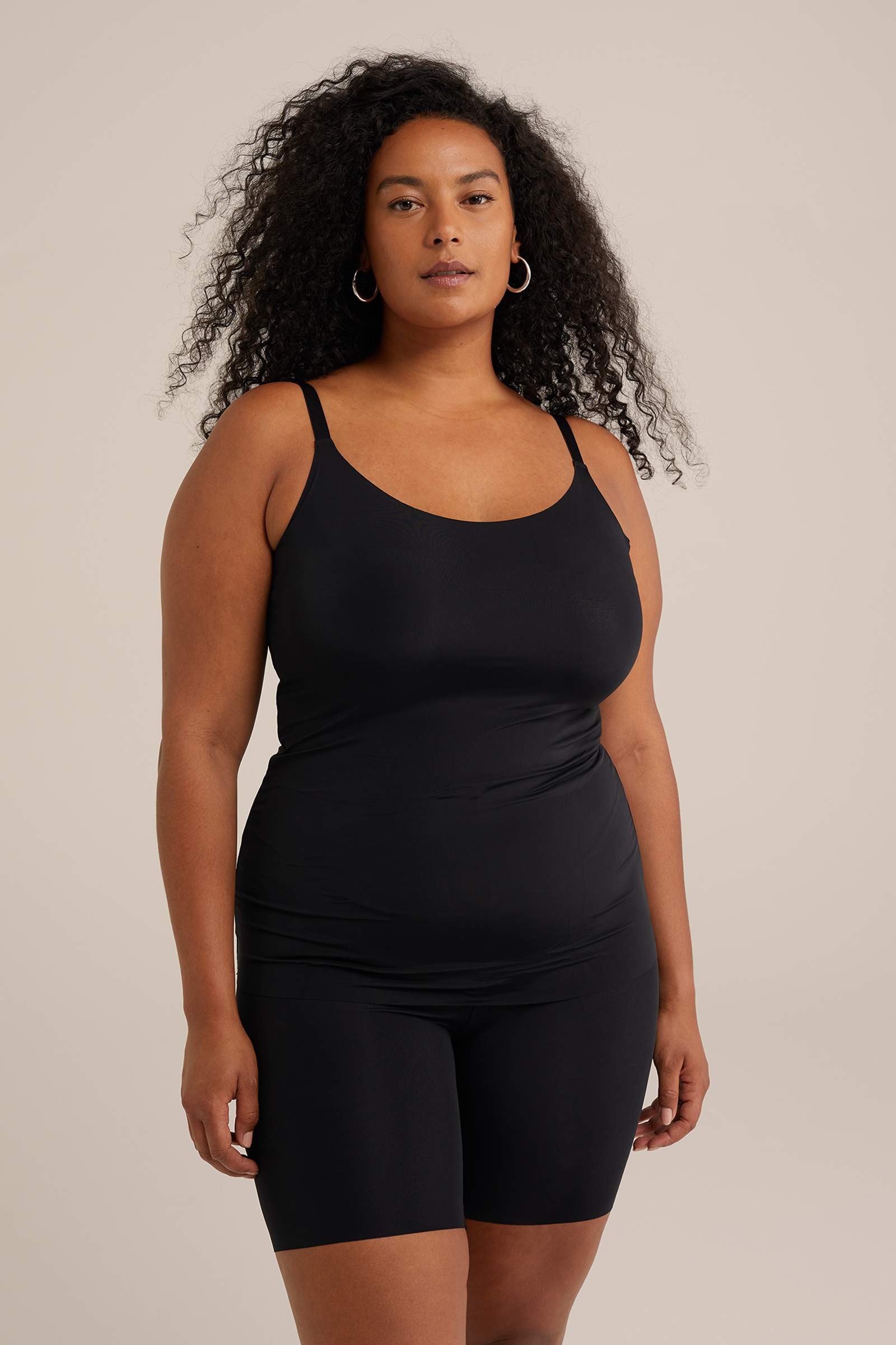 shapewear singlet WE Fashion Zwart