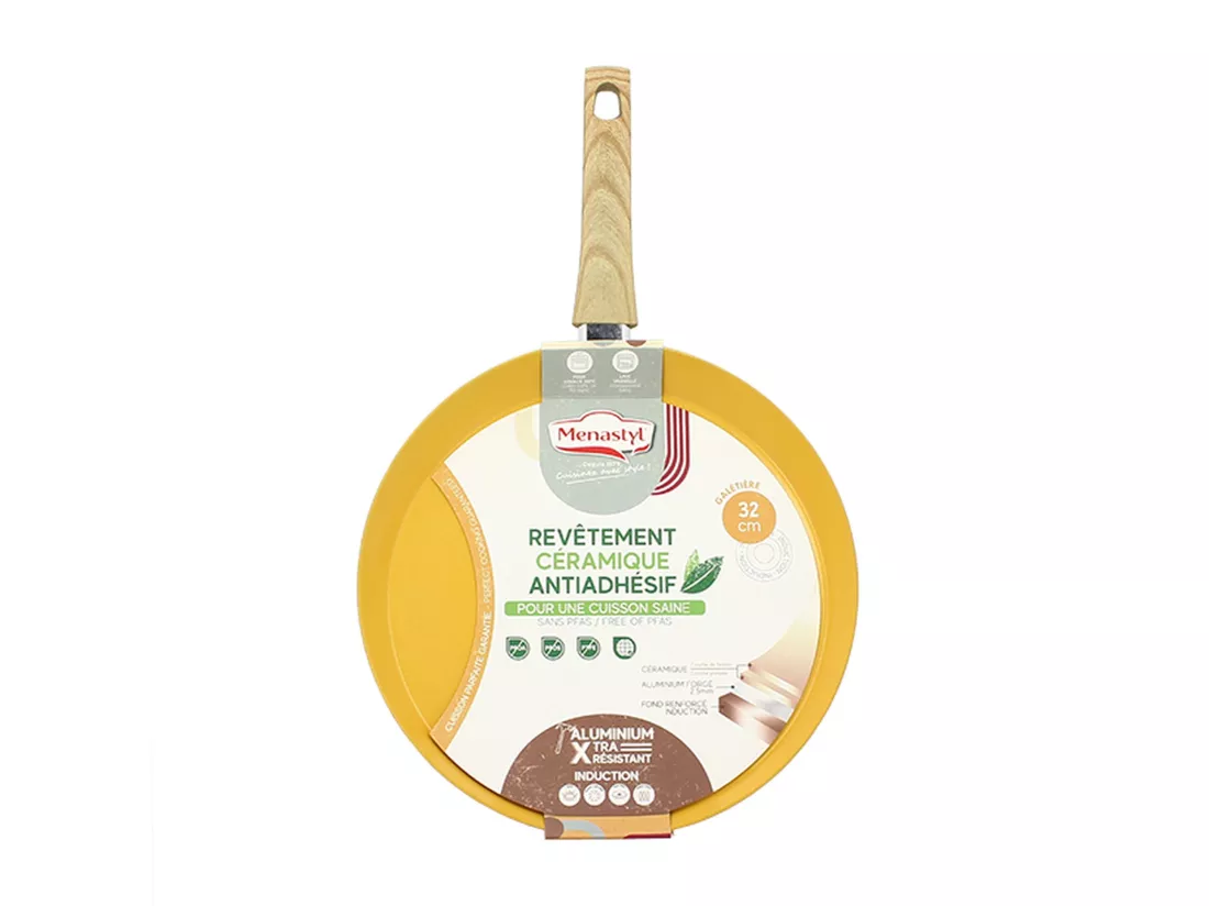 Menastyl - Galetiere Safran 32cm Aluminium Recycle Induction