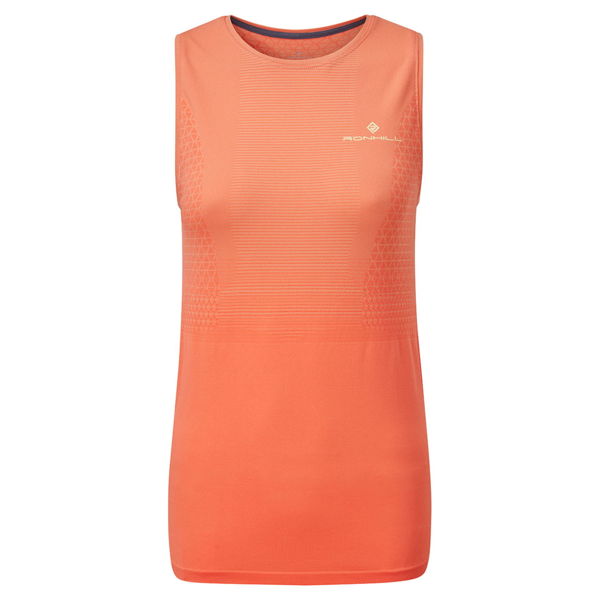 Ronhill Tech Marathon Tank Hardloopshirt Zonder Mouwen Oranje Dames