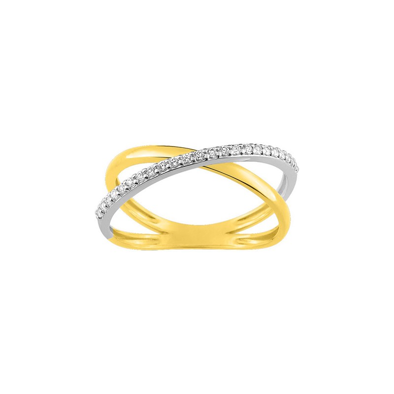 Bague Femme - Oxyde de zirconium - Or 9 Carats