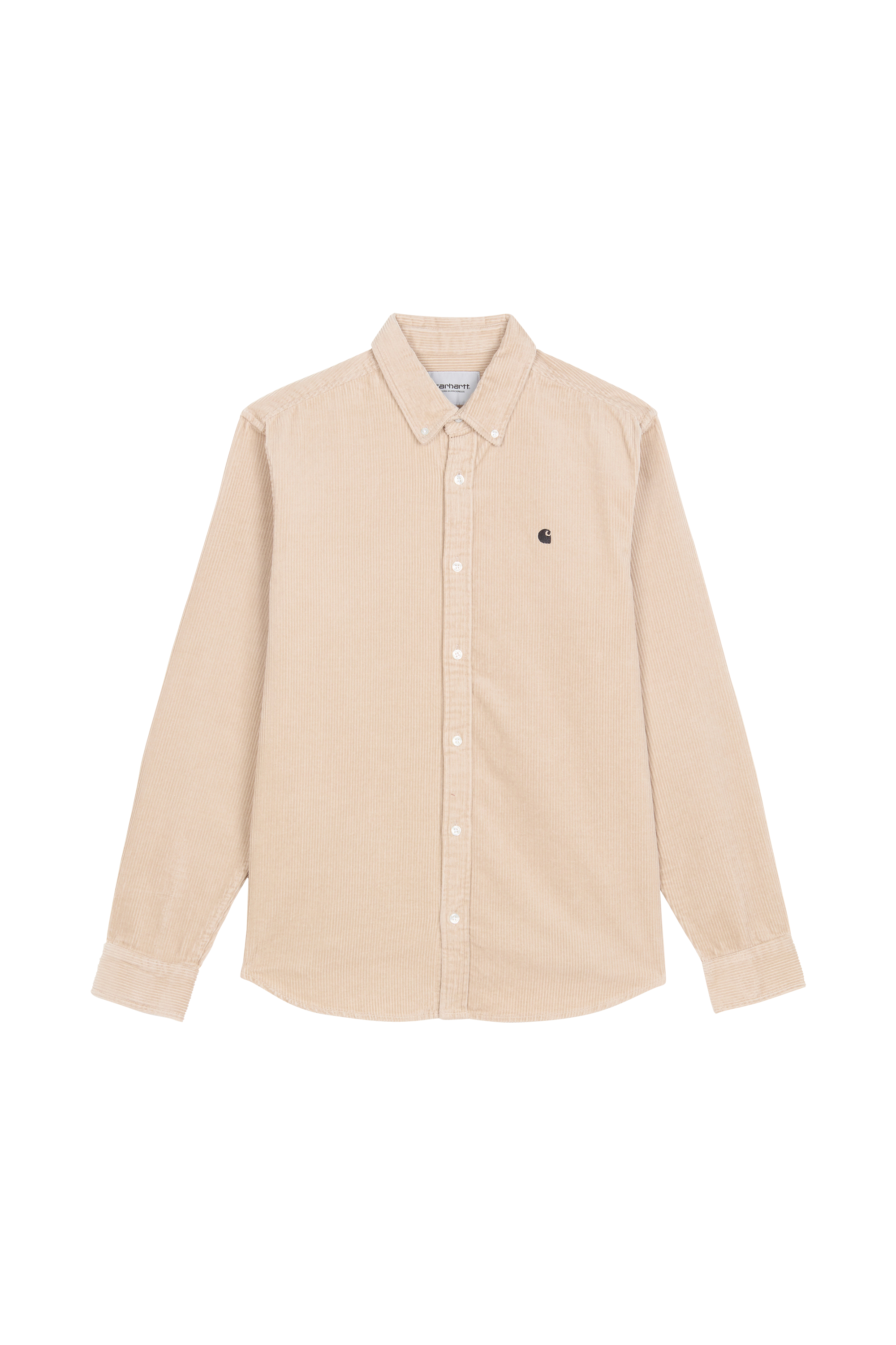 CARHARTT WIP Surchemise col américain en coton  L/S MADISON CORD  Beige