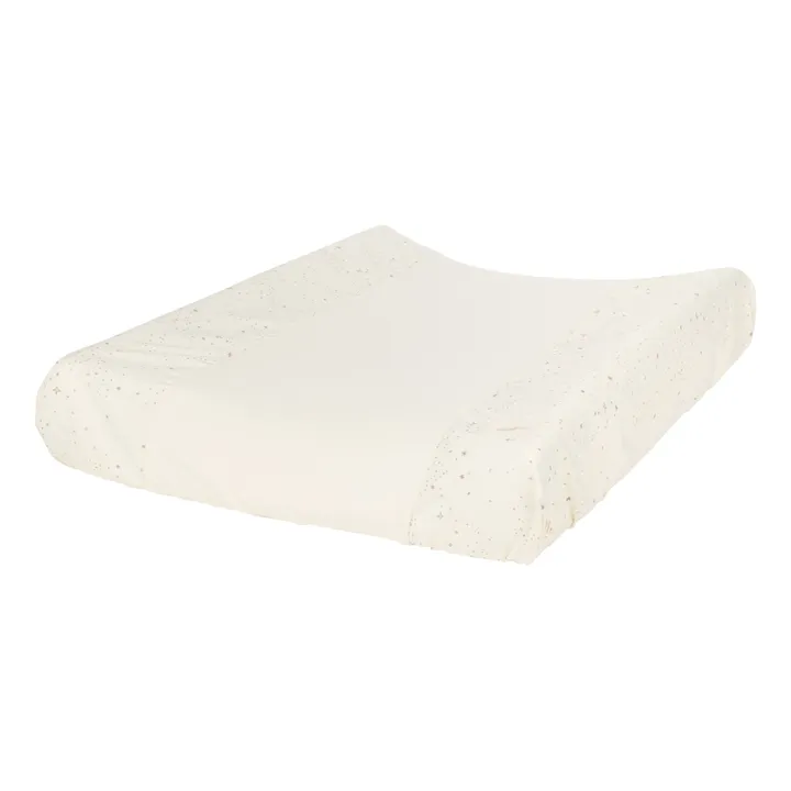 Nobodinoz Matelas à langer Stories en coton bio | Ecru