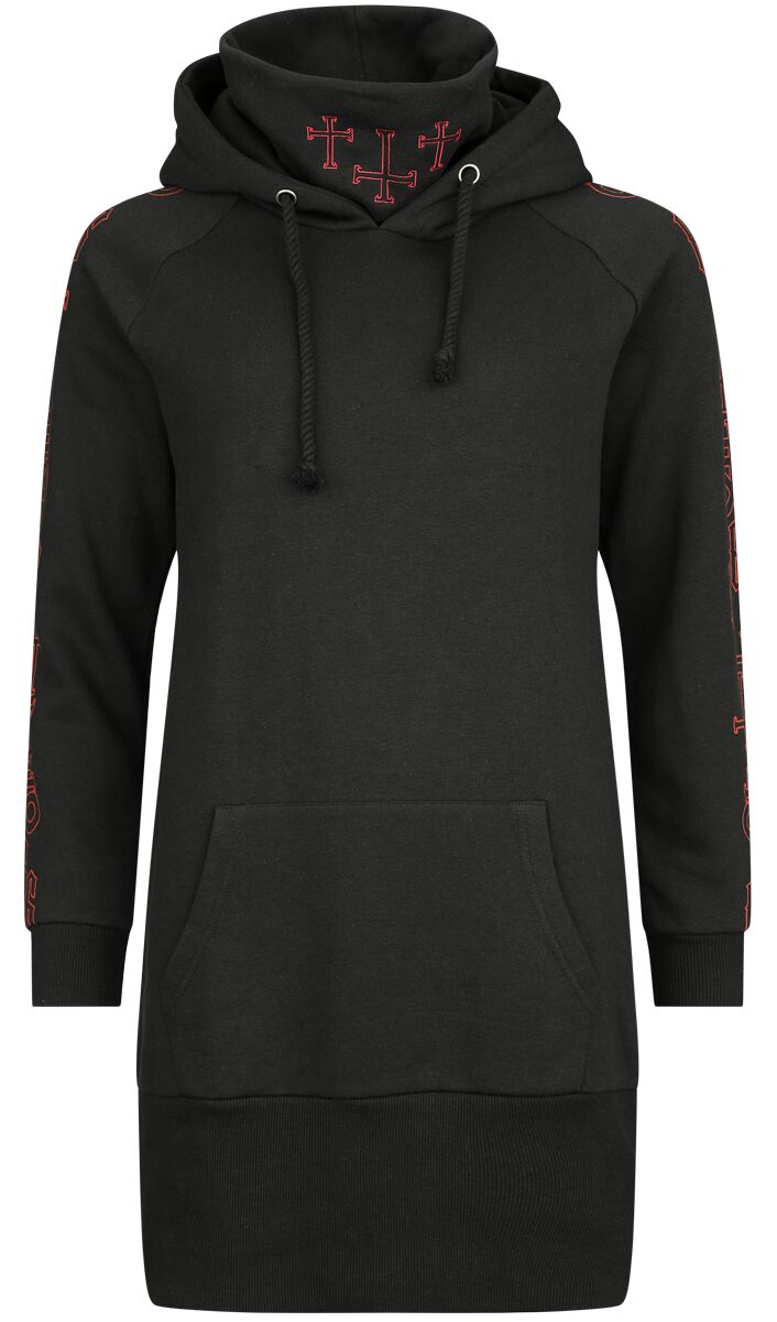 Robe à capuche avec crânes | Black Blood by Gothicana Robe courte