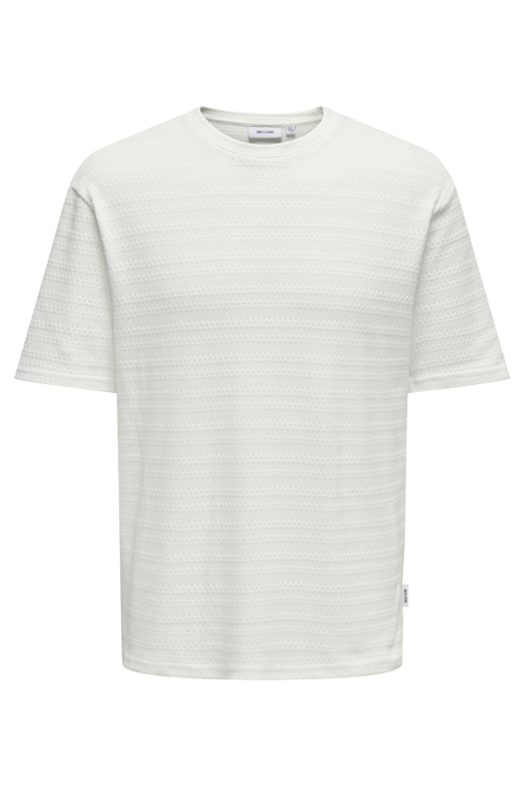 Only & Sons witte heren t-shirt