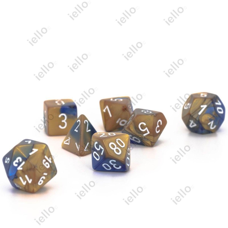 7 dés * gemini * Or & Bleu