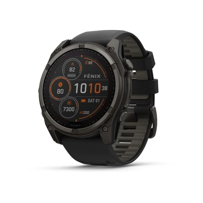 Garmin Unisex Ure fēnix® 8 - 47 mm Solar Sapphire Sort