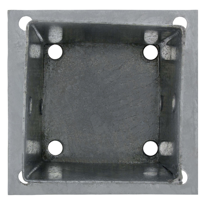 Paalhouder met plaat 91x91mm