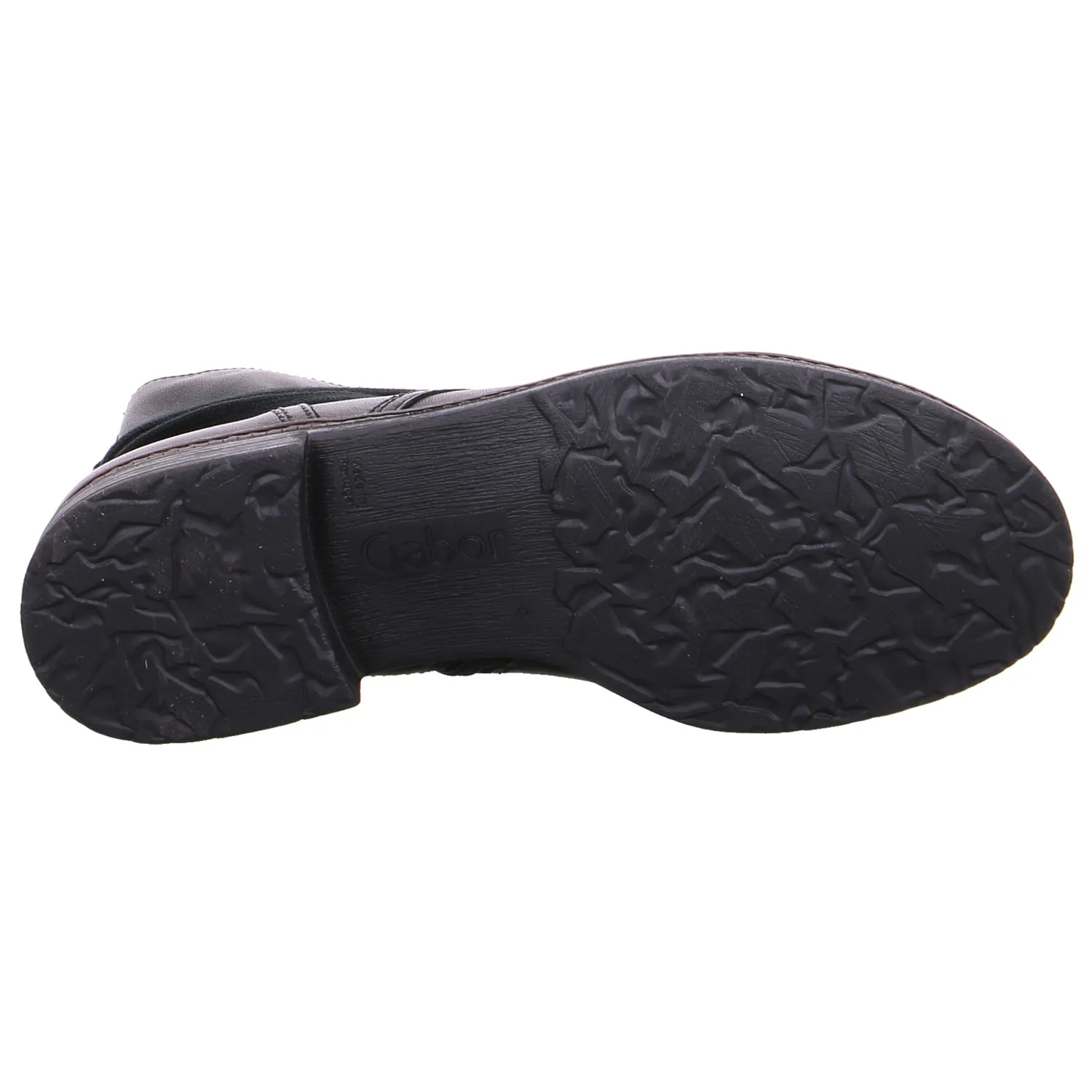 GABOR Boot Schwarz Leder  mit Wechselfussbett