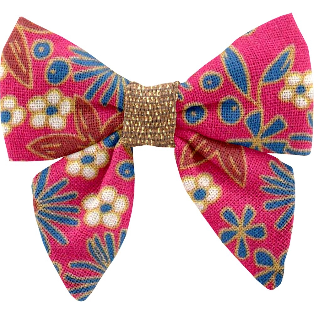 Barrette Mini Noeud Papillon Badiane Framboise