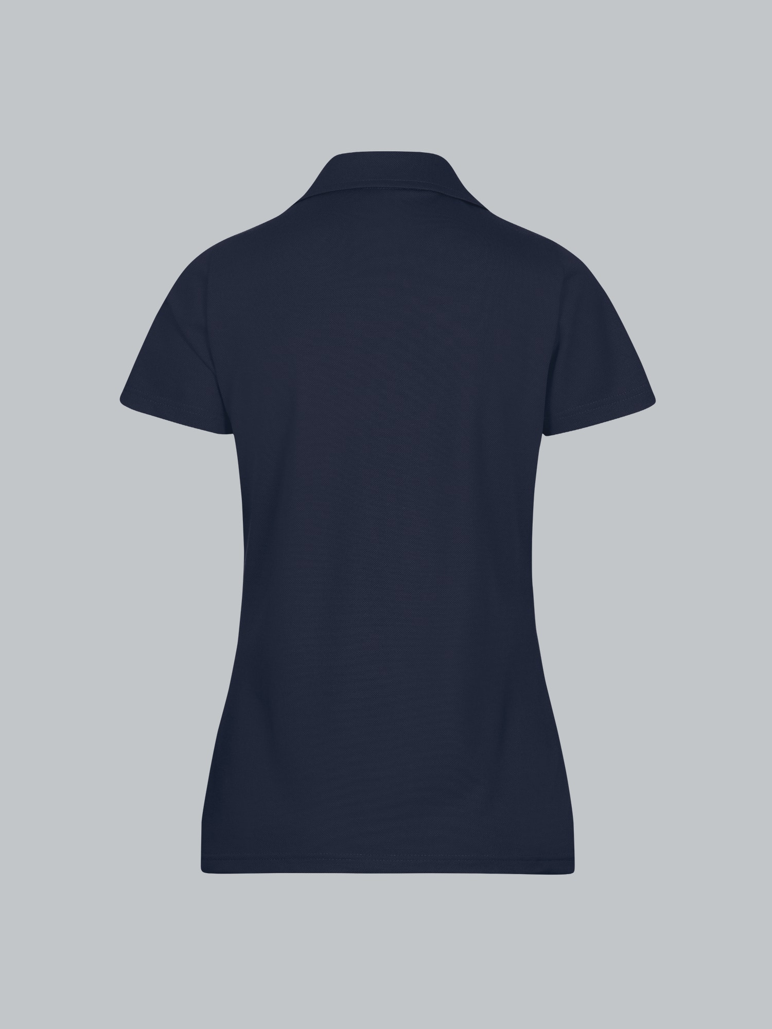 Poloshirt ohne Knopfleiste Navy