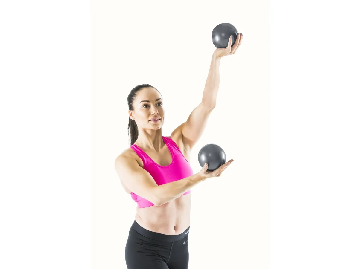 Gymstick Exercise Weight Ball -painopallot, 2 x 1 kg
