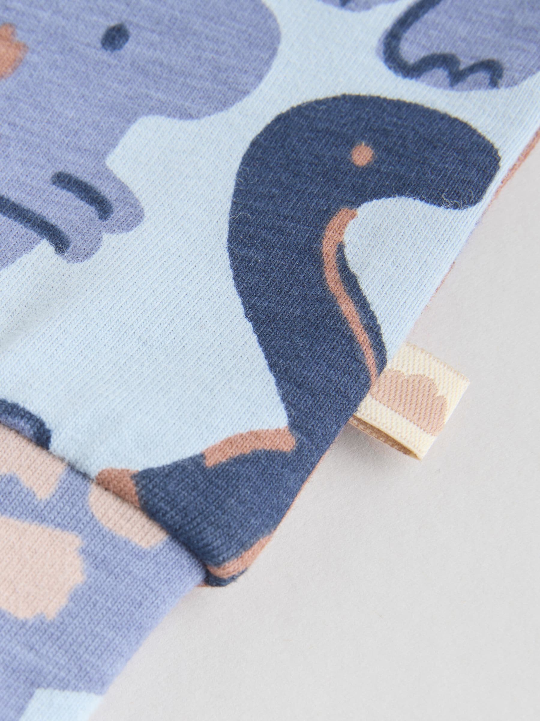 Blauw met dinosaurus - Tops en Leggings 6 -delige babyset (0mnd-3jr)