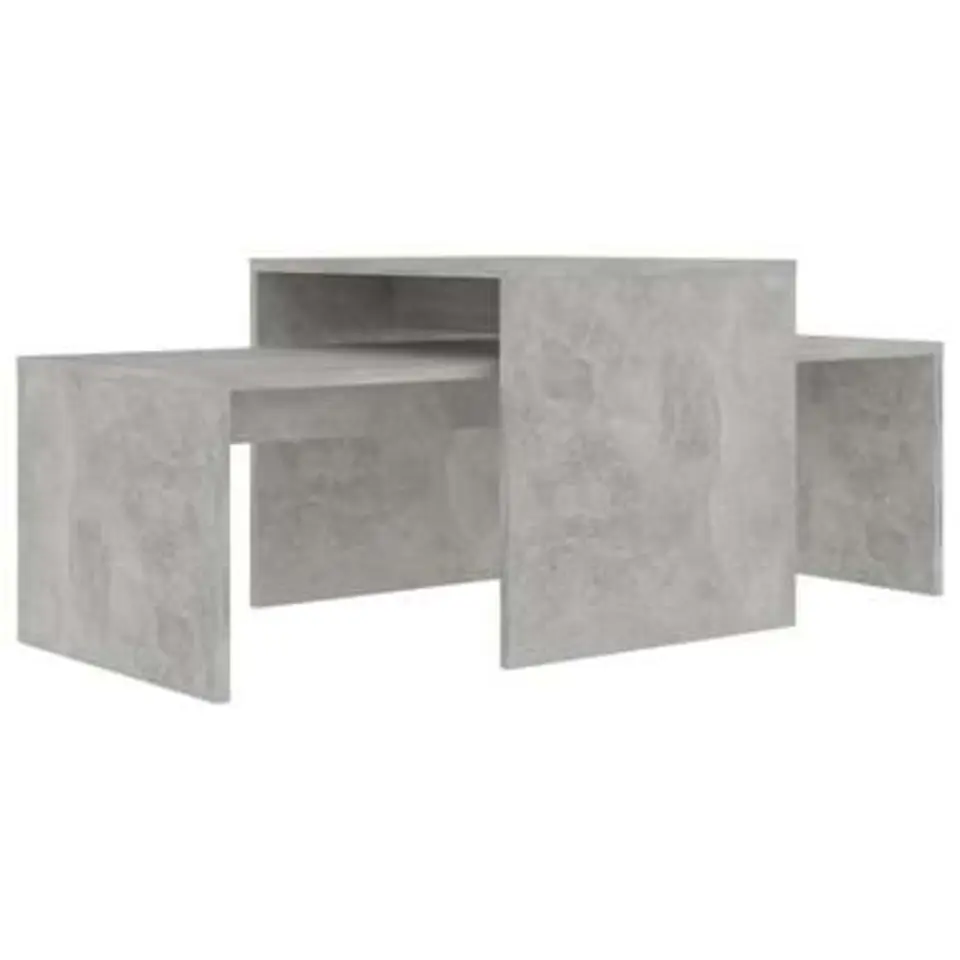 vidaXL - Salontafel - Grijs - Bewerkt hout
