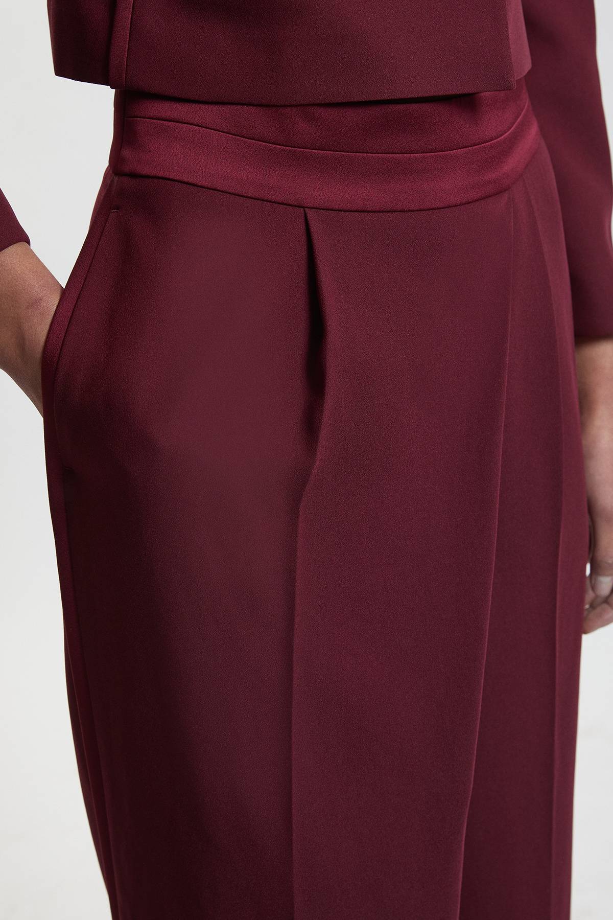 KarenMillen Pantalon Tailleur En Crêpe Envers Satin