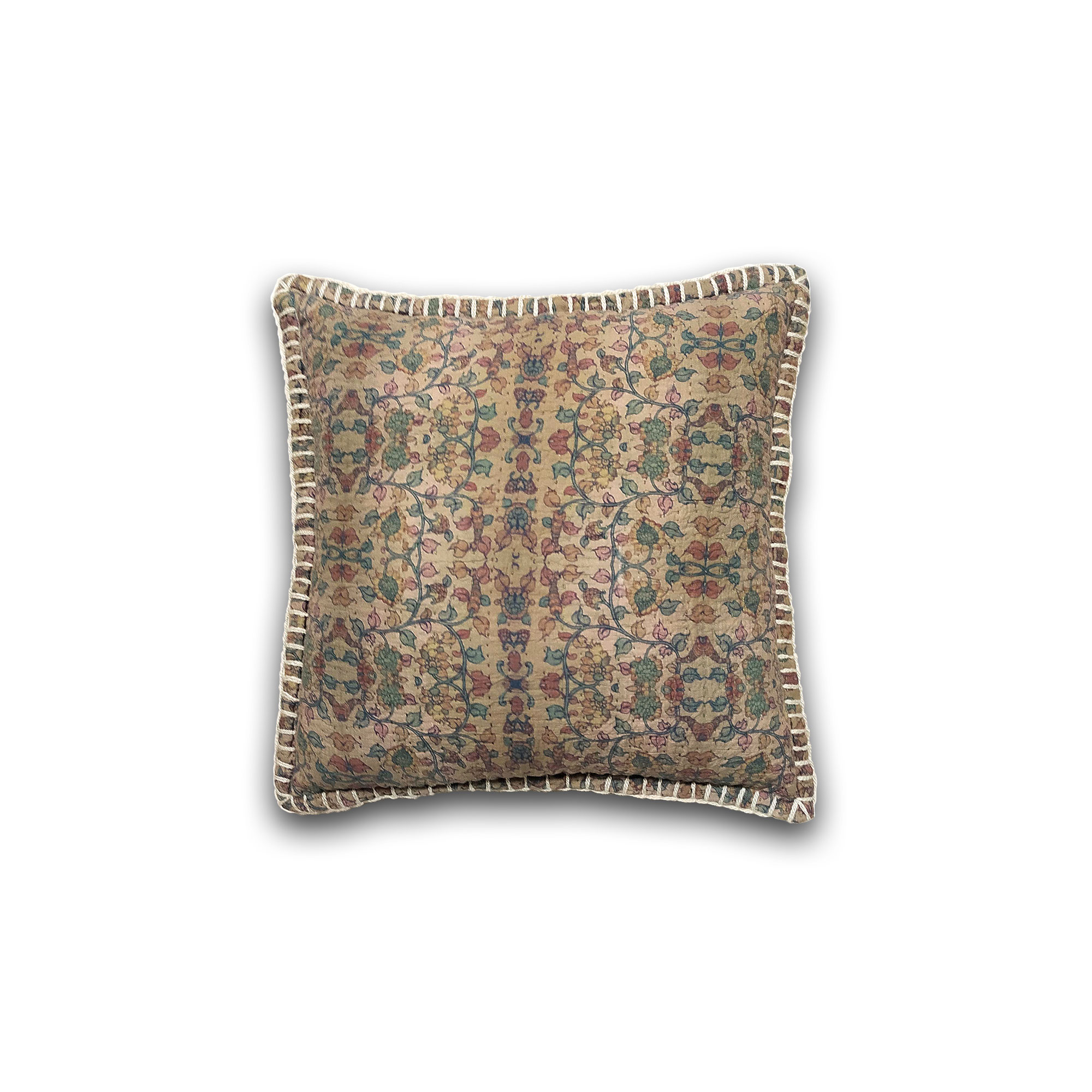 Kissen braun-multicolor, B 50 cm, H 50 cm von fischer's lagerhaus