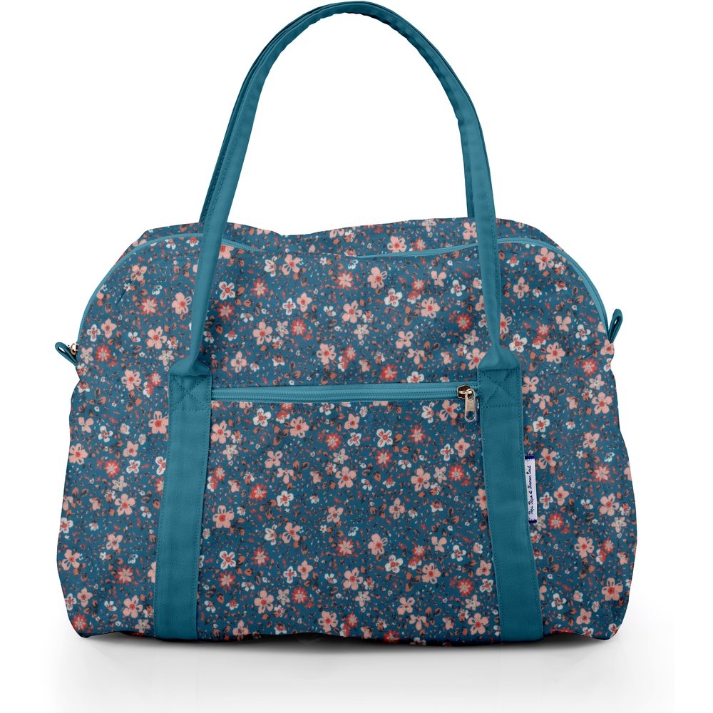 Sac Bowling Fleuri Nude Ardoise