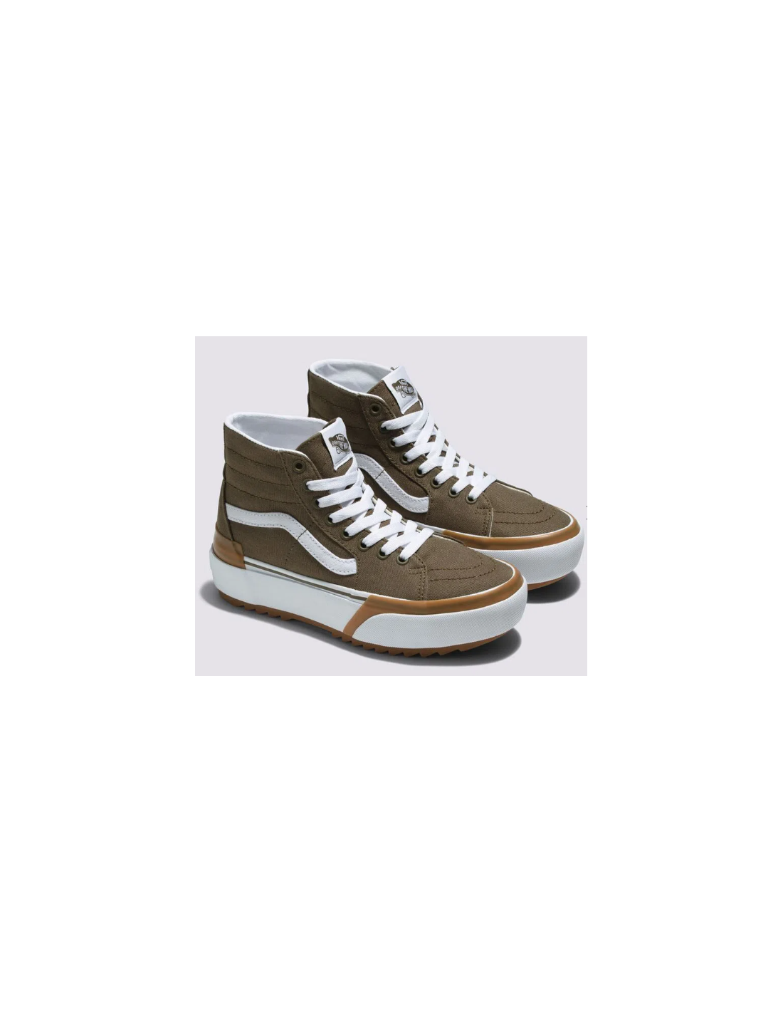 vans Sneakers compensées femme ua sk8-hi tapered stacked c marron