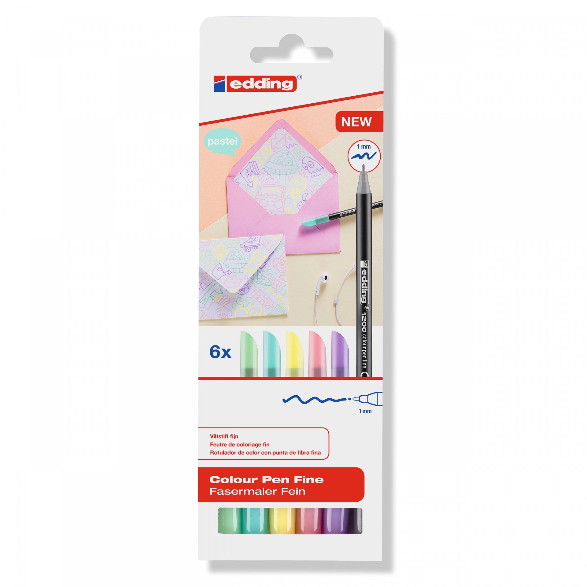 Edding Fasermaler 1200 Pastell Set